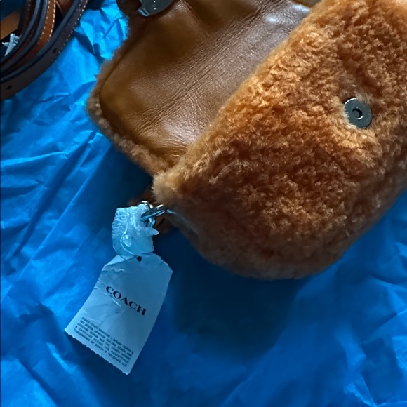 Coach x Lil Nas Micro Mini Tabby 12 Orange Shearling Bag NWT SOLDOUT EVERYWHERE - Picture 6 of 11
